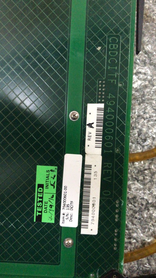 Schlumberger Technologies 794000601 PCB Card CBDCTIF Rev. A  494000601 - Image 2