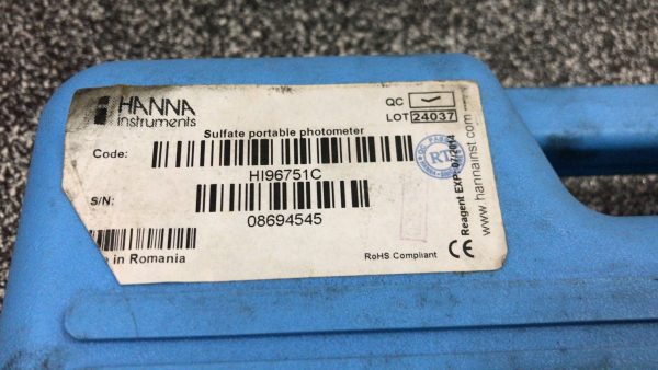 Hanna HI96751C Sulfate Portable Photometer - Image 2