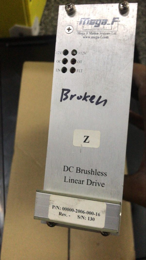 Mega_F Motion Systems Ltd DC Brushless Linear Drive 00000-2006-000-16