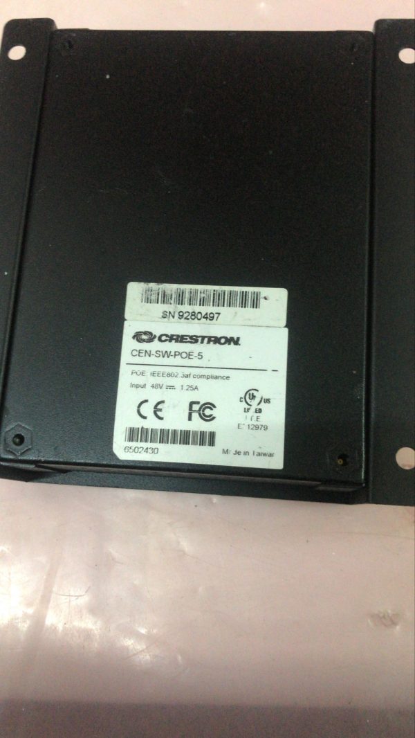 Crestron CEN-SW-POE-5 Power Over Ethernet Switch - Image 2