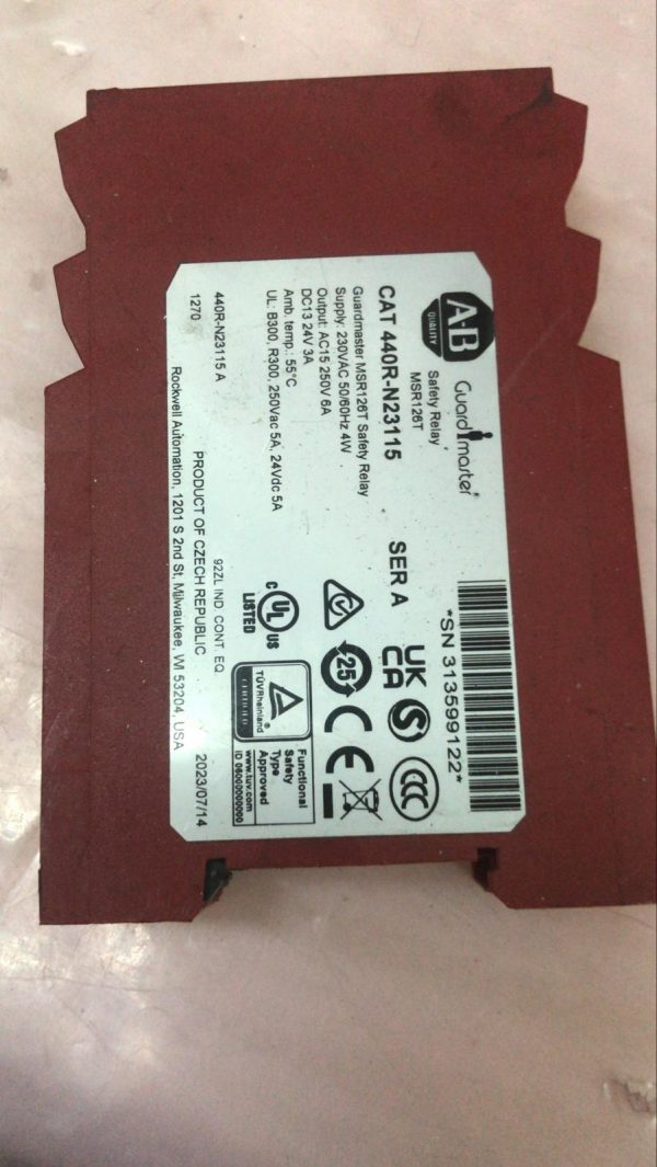 Allen Bradley 440R-N23115 Guardmaster Safety Relay MSR126T - Image 2