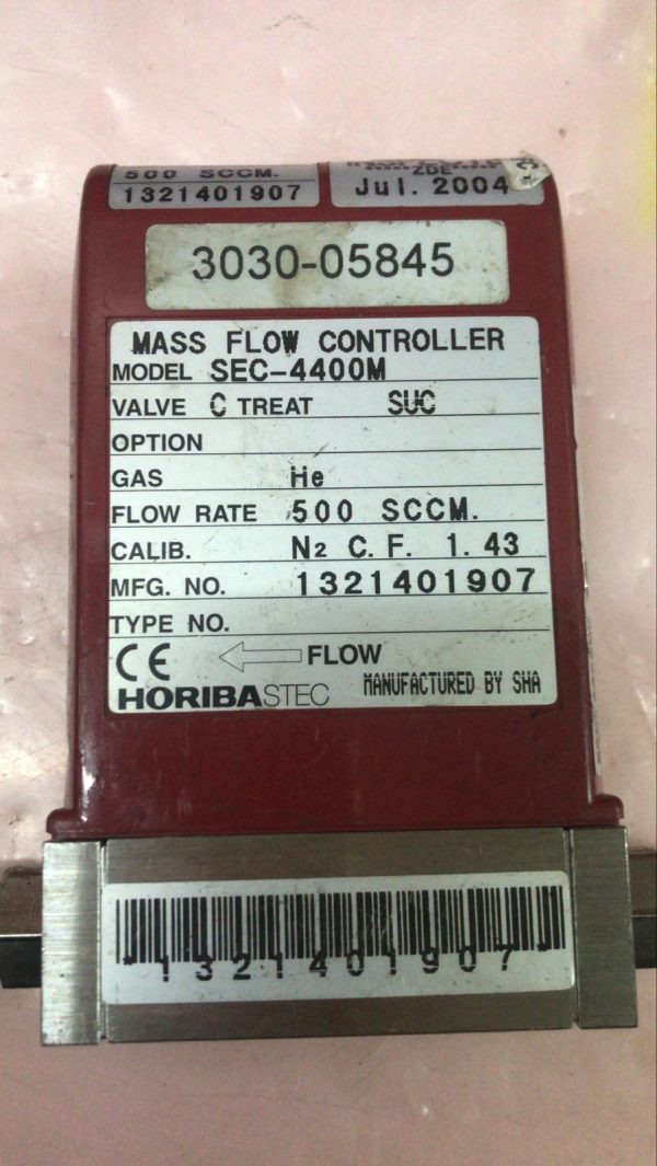 HORIBA STEC SEC-4400M Mass Flow Controller He 500 SCCM - Image 2