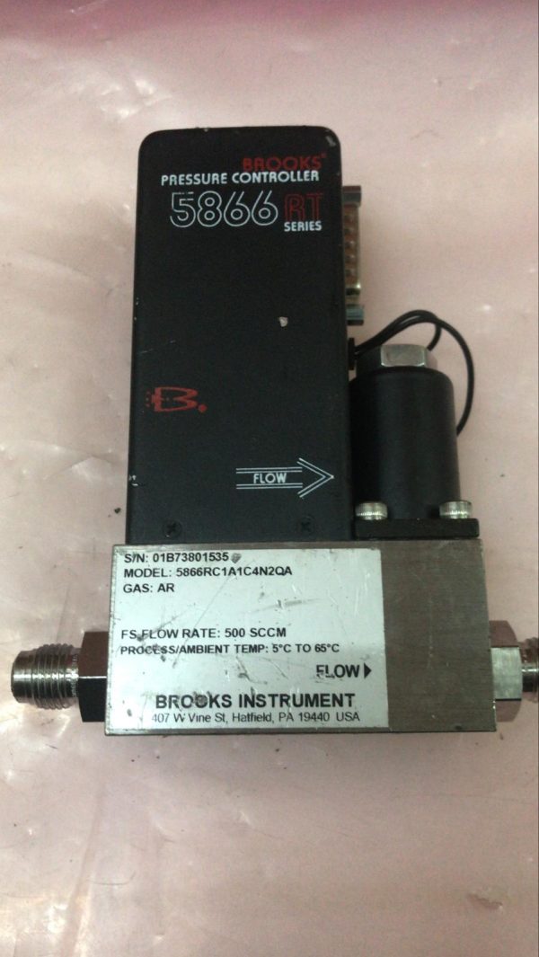 BROOKS 5866RT SERIES PRESSURE CONTROLLER 500SCCM 5866RC1A1C4N2QA