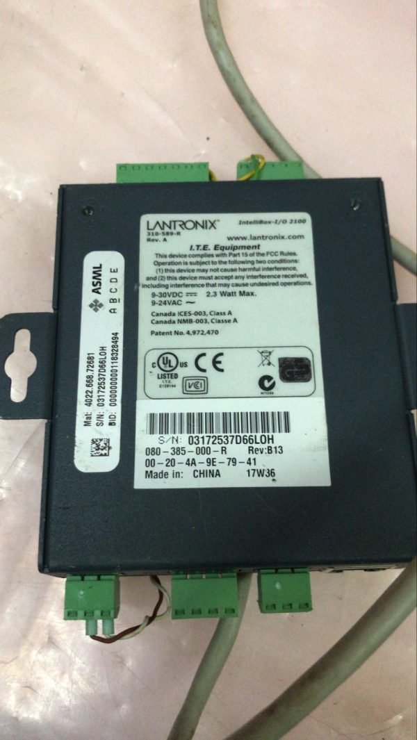 Lantronix DeviceLinx IntelliBox-I/O 2100 (310-589-R) Controller - Image 2