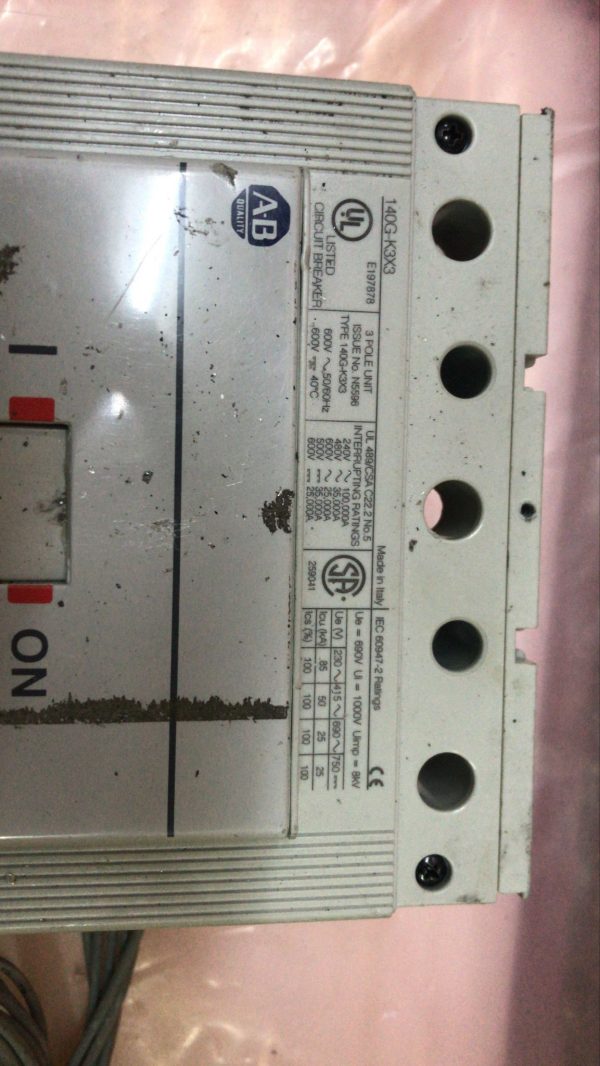 ALLEN BRADLEY 140G-K3X3 Molded Case Circuit Breaker - Image 2