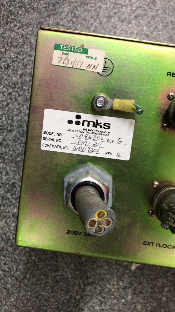 MKS INSTRUMENTS SA86306 Power Distribution 208 3 Ph IN / 120V Out - Image 3