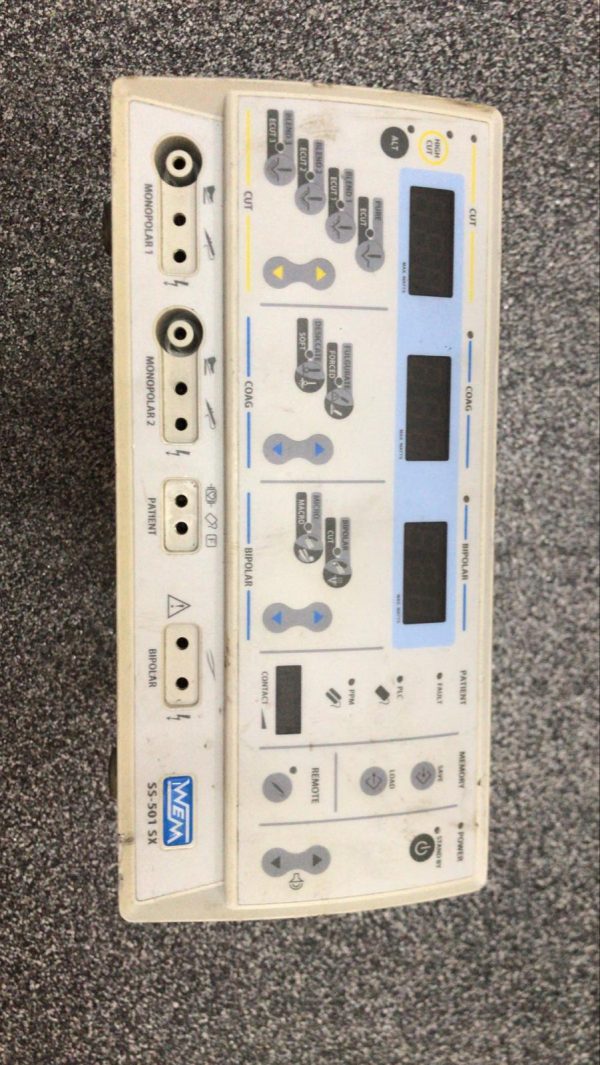 WEM SS-501SX MICROPROCESSED ELECTROSURGICAL UNIT
