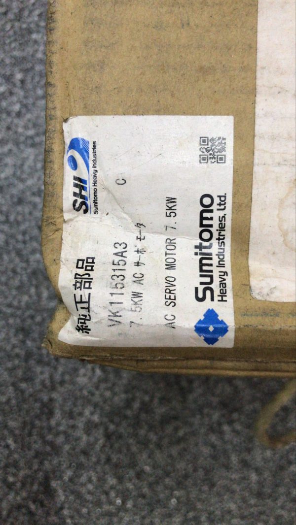 Sumitomo AC Servo Motor 7.5KW VK115315A3